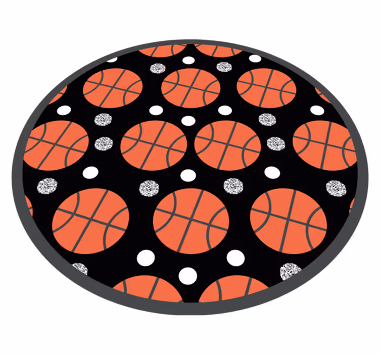 Tapete vinílico de jogos bolas de basquete - TenStickers