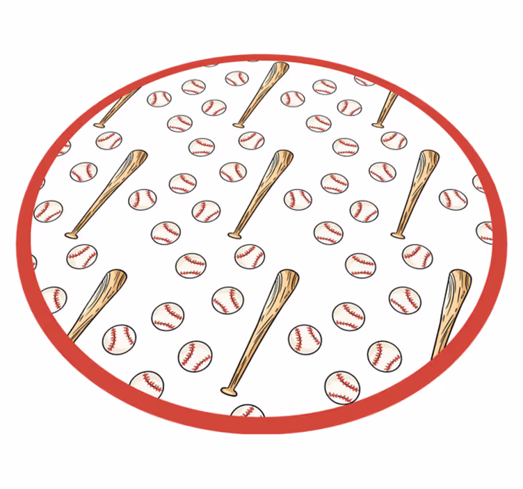 Tapete vinílico de jogos diversão da temporada de beisebol - TenStickers