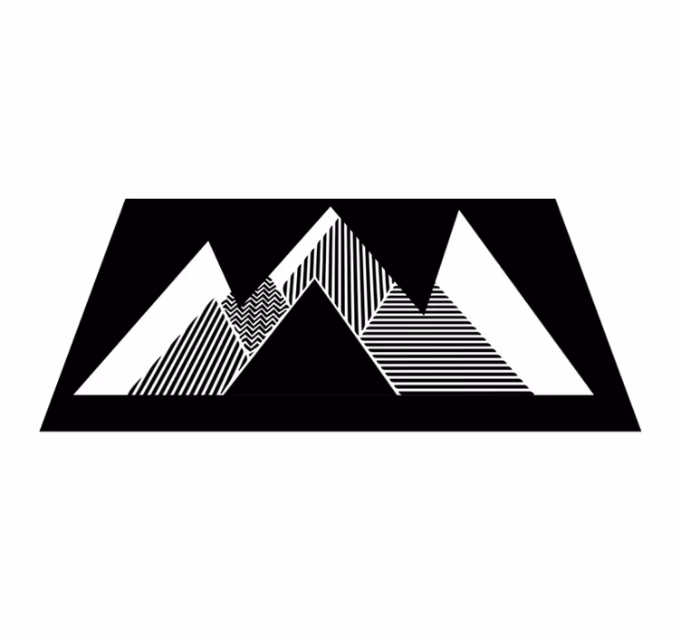Tapete vinílico geométricas padrão em zigue-zague elegante - TenStickers