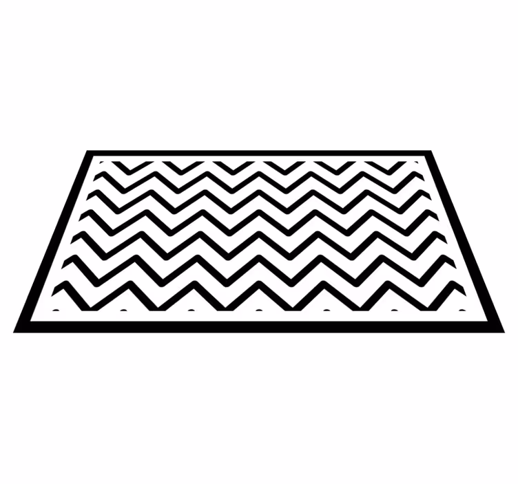Tapete preto e branco com riscas diagonais - TenStickers