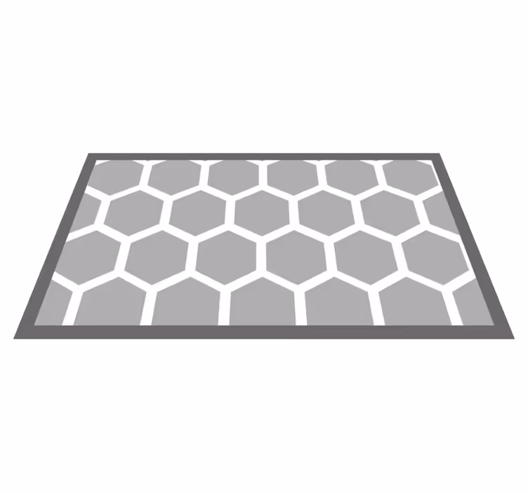 Tapete vinílico geométricas configuração hexagonal - TenStickers