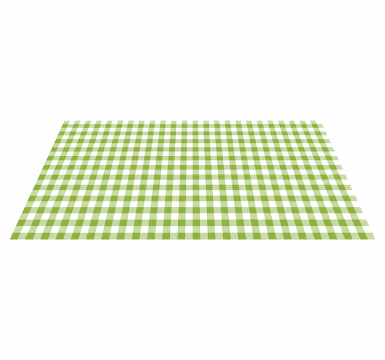 Ladrilhos de cozinha com produtoxadrez verde - TenStickers