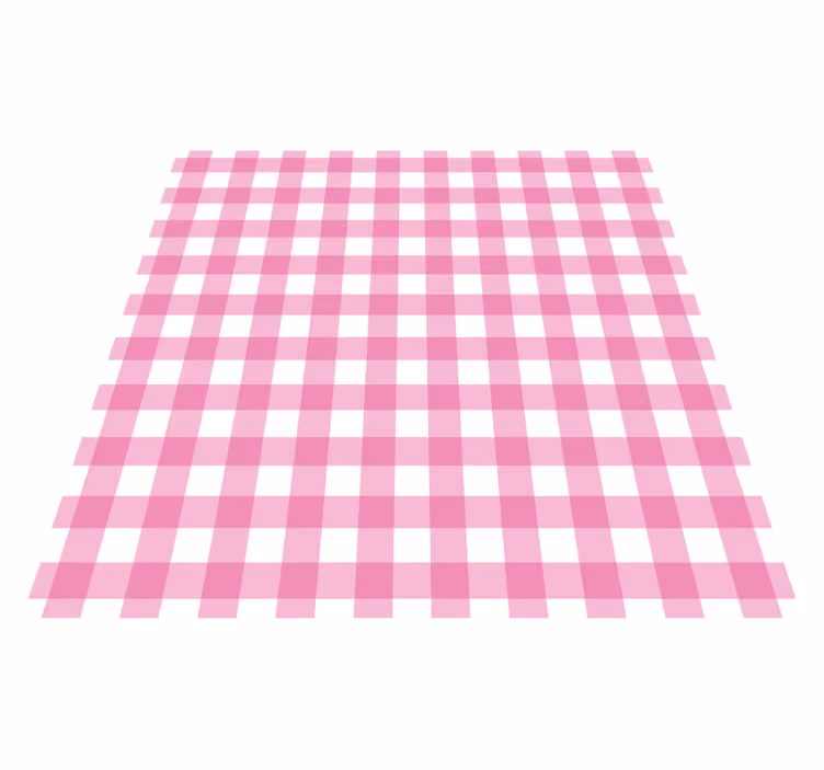 Tapete vinílico às risca motivo xadrez rosa - TenStickers