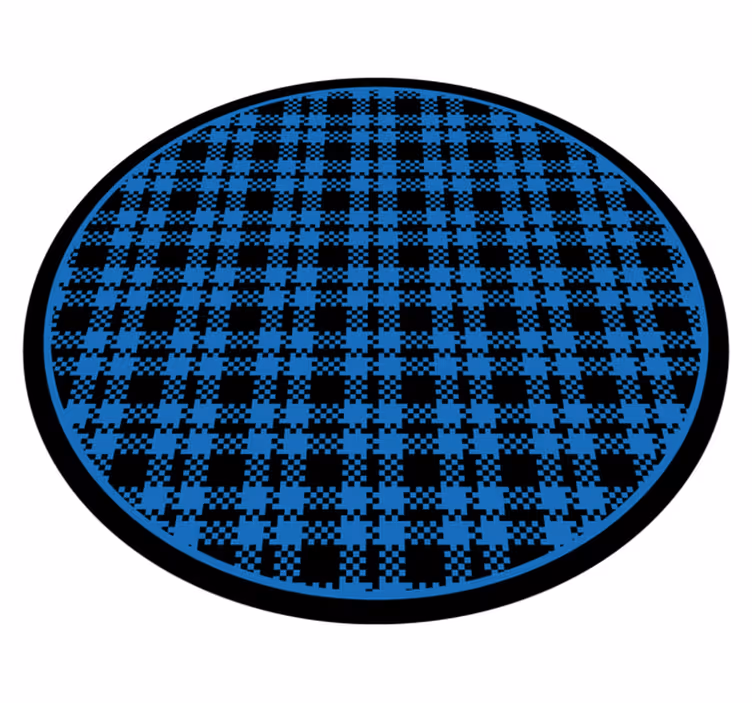 Tapete vinílico redondo composição verificada - TenStickers