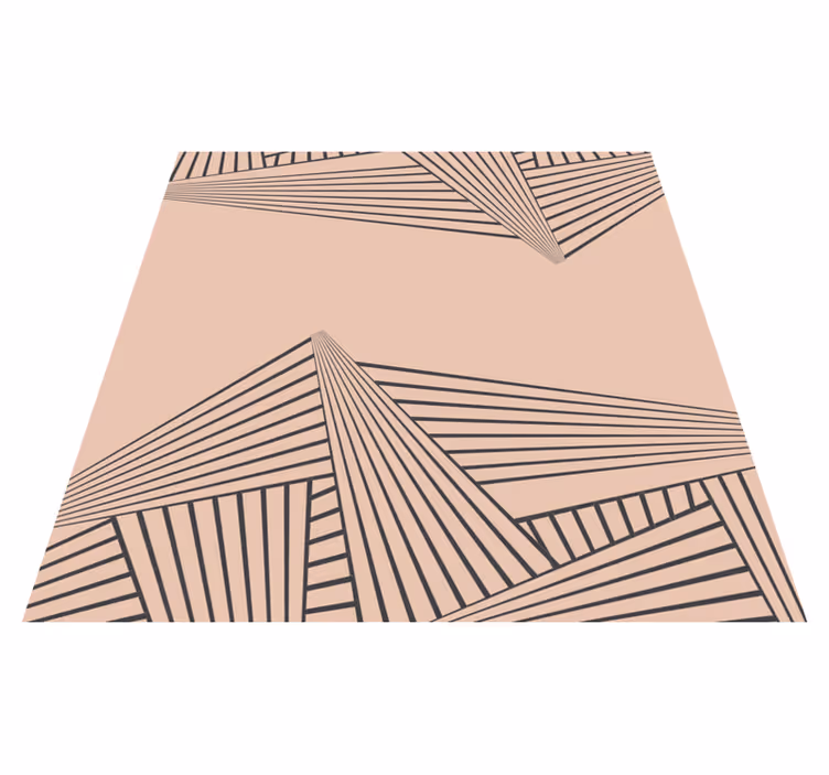Tapete vinílico moderno padrão geométrico linear - TenStickers