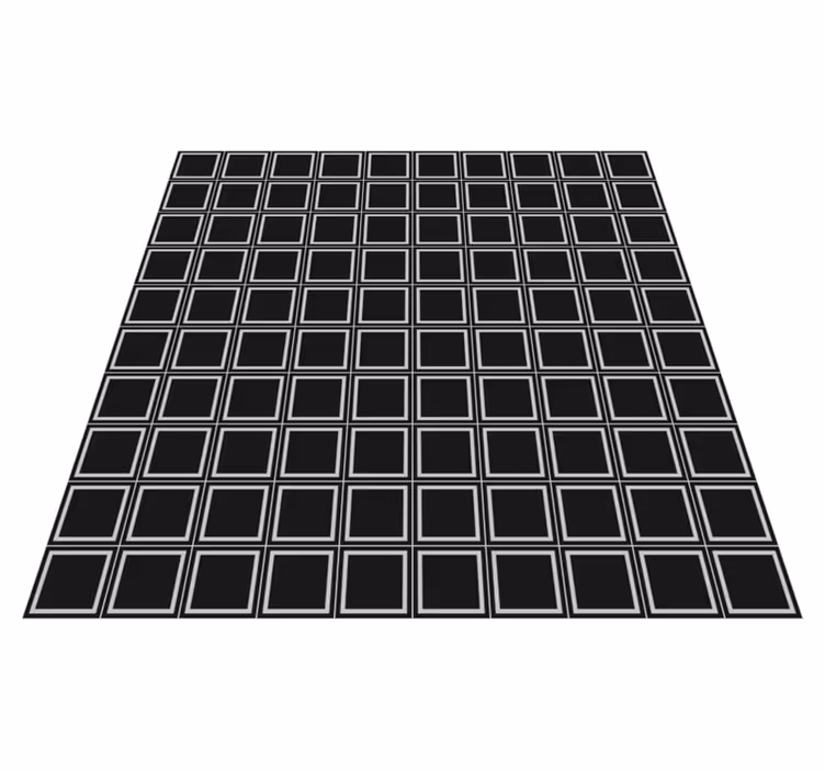 Tapete vinílico azulejos arranjo quadrado geométrico - TenStickers
