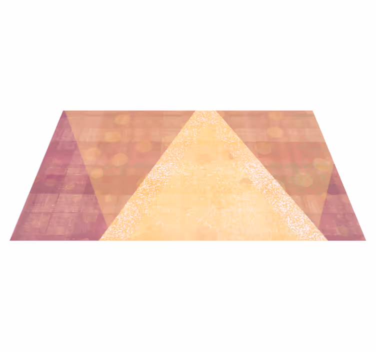 Tapete vinílico geométricas esquema de cores triangulares - TenStickers