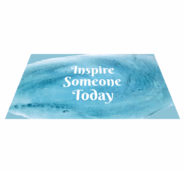Tapete vinílico frases e textos inspire alguém hoje - TenStickers