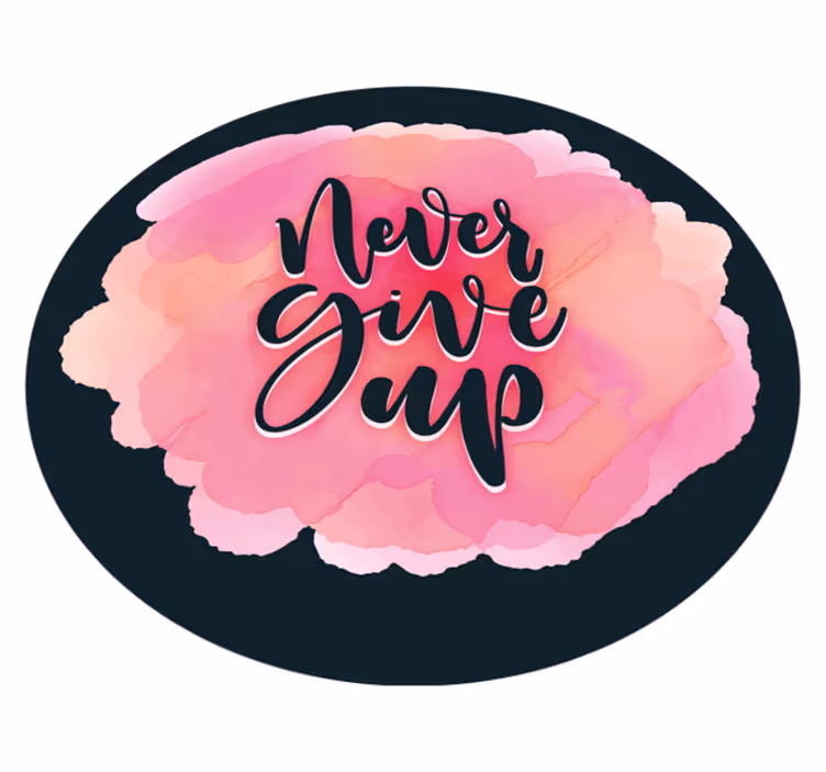 Tapete vinílico frases e textos perseverar incansavelmente - TenStickers