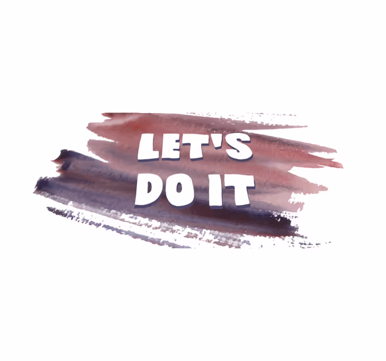 Tapete vinílico minimalista vamos fazê-lo - TenStickers