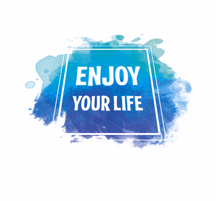 Tapete vinílico frases e textos saboreie sua existência - TenStickers