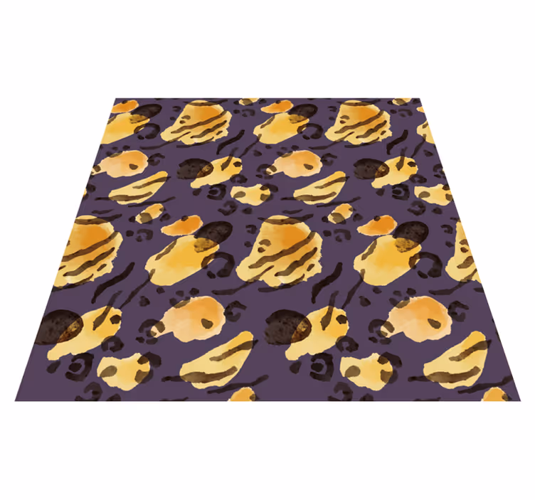 Tapete vinílico estampa de animal aquarela manchas de tigre - TenStickers