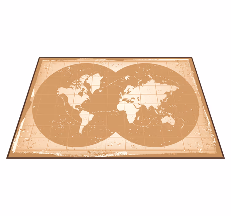 Tapete vinílico de mapa mundial mapa global - TenStickers
