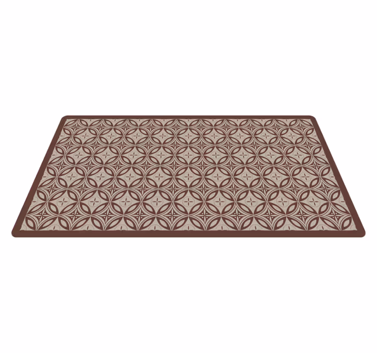 Carpete de azulejos de padrão de cimento estilo vintage - TenStickers