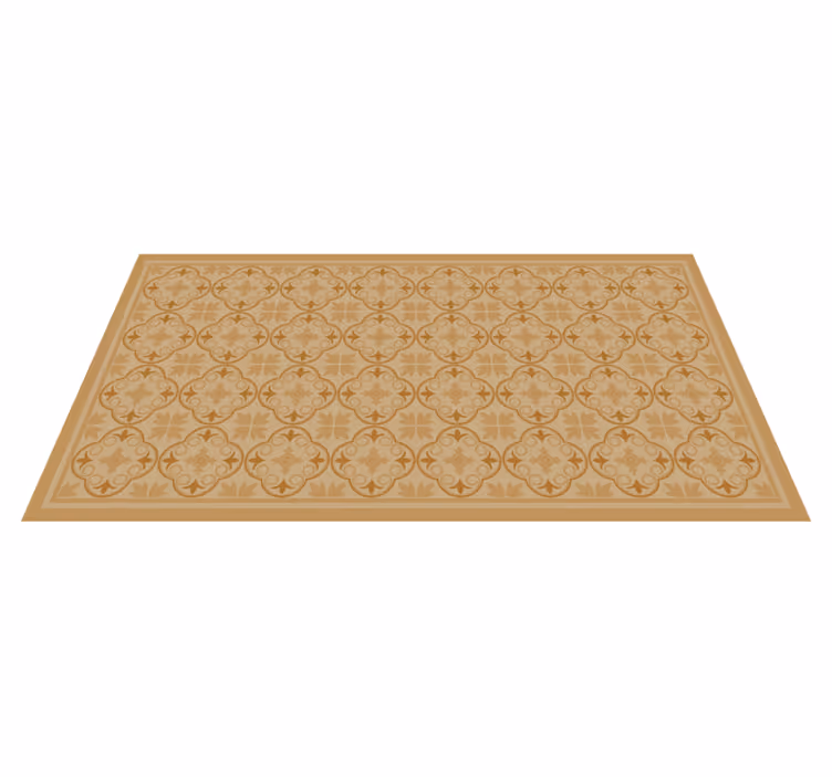 Tapete vinílico sala de estar motivo de azulejo geométrico - TenStickers