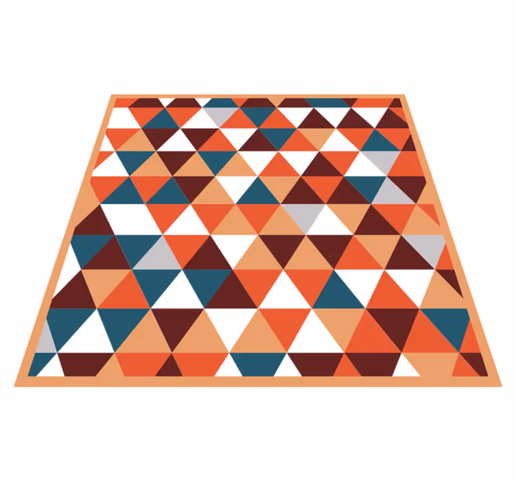 Tapete vinílico geométricas padrão de mosaico triangular - TenStickers
