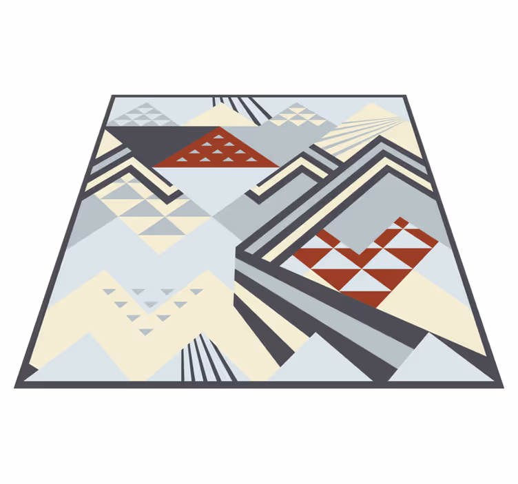 Tapete vinílico geométricas formas modernas cinzas - TenStickers