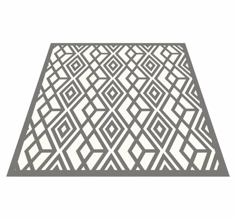 Tapete vinílico geométricas emblema de diamante - TenStickers