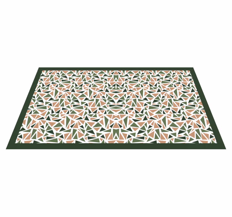 Tapete vinílico geométricas padrão de triângulo abstrato - TenStickers