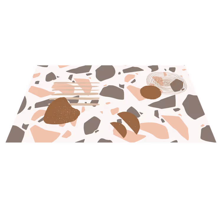 Tapete vinílico outras texturas formas abstratas de terrazzo - TenStickers