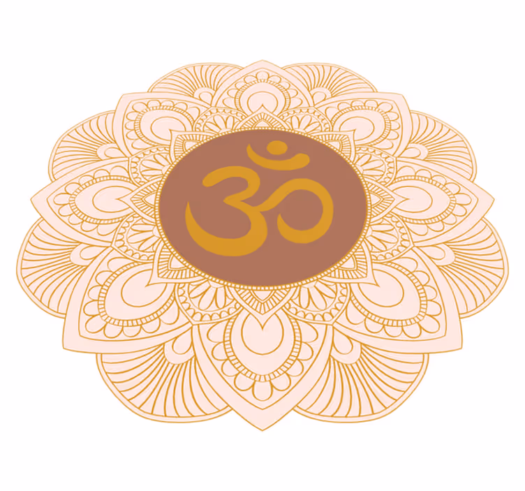 Tapete vinílico de mandala símbolo do buda - TenStickers
