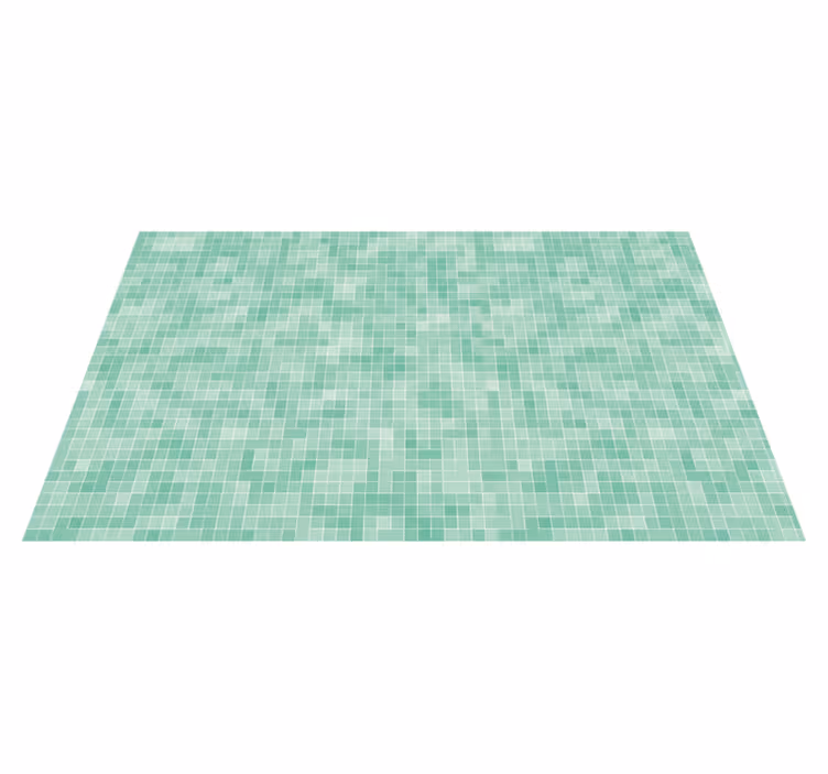 Tapete vinílico azulejos padrão de mosaico de menta - TenStickers