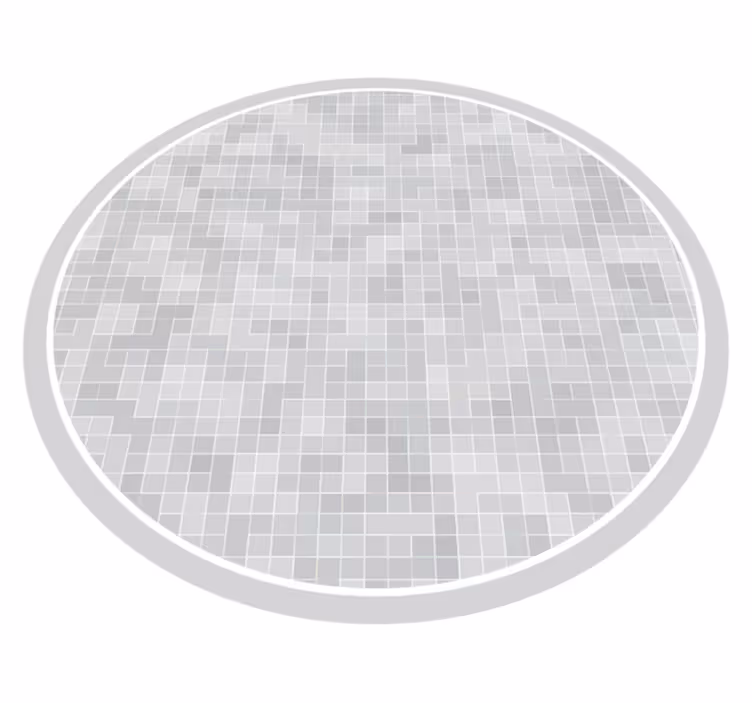 Tapete vinílico casa de banho padrão de mosaico elegante - TenStickers