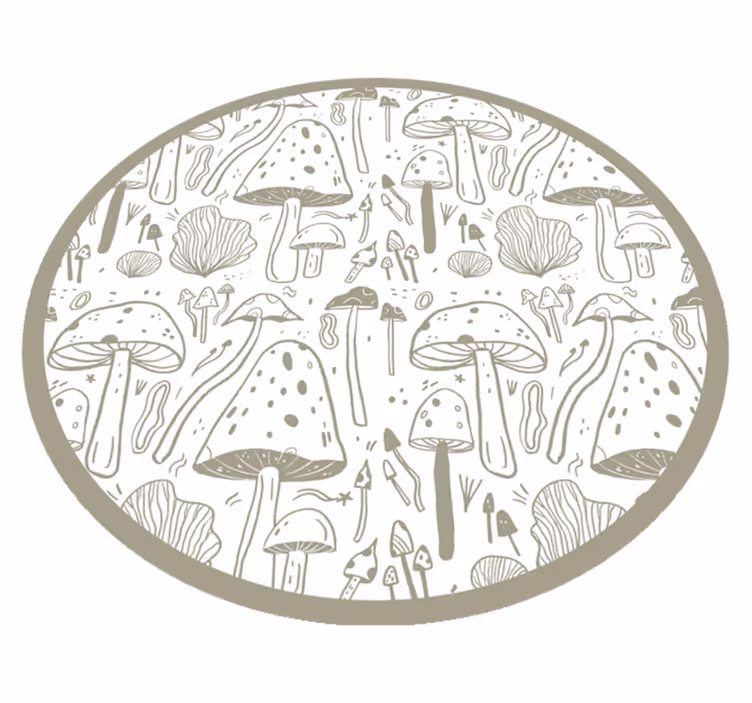 Tapete vinílico natureza com motivo fúngico - TenStickers