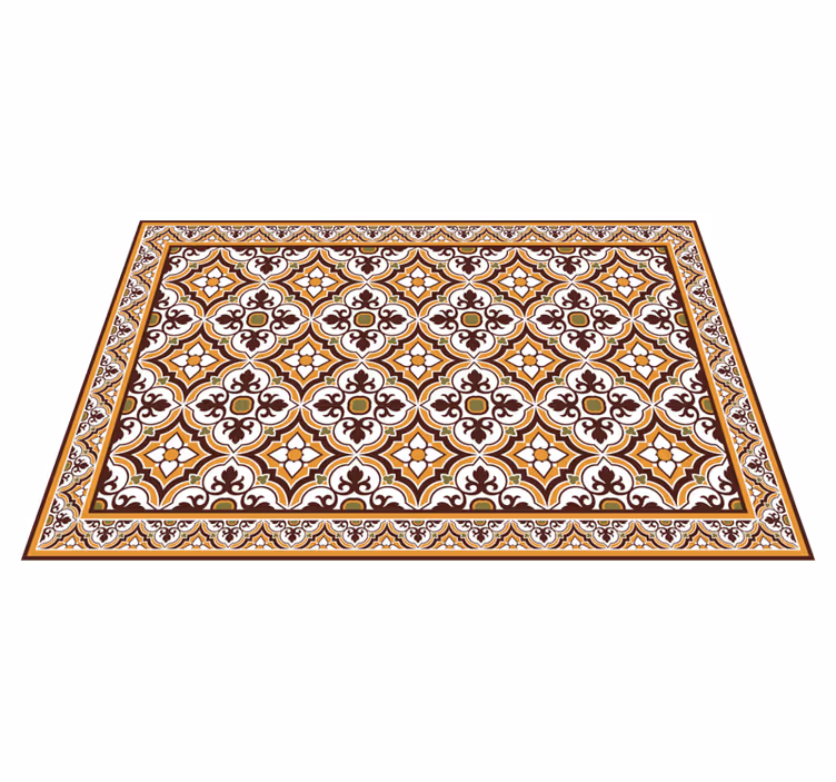 Tapete vinílico azulejos arranjo elaborado em mosaico - TenStickers