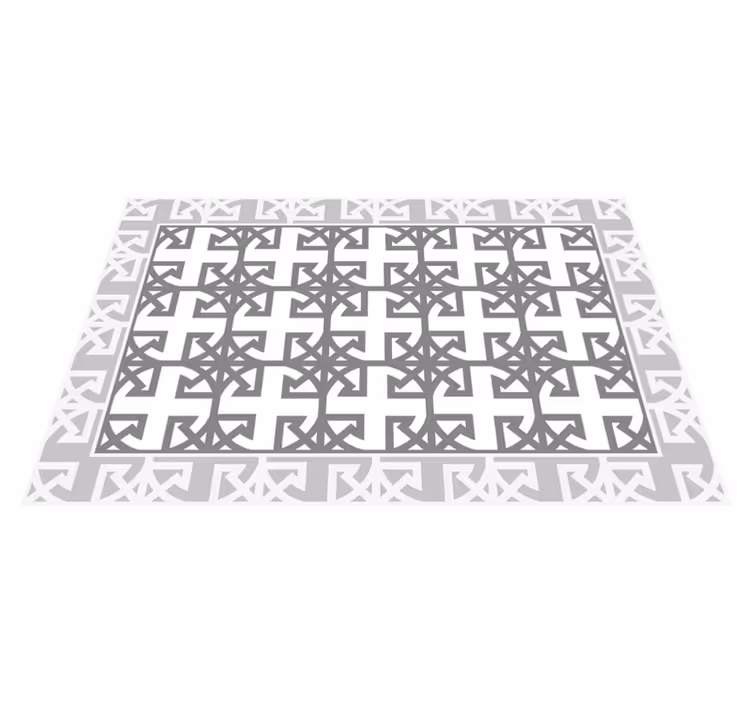 Tapete vinílico azulejos padrão cinza decorativo - TenStickers