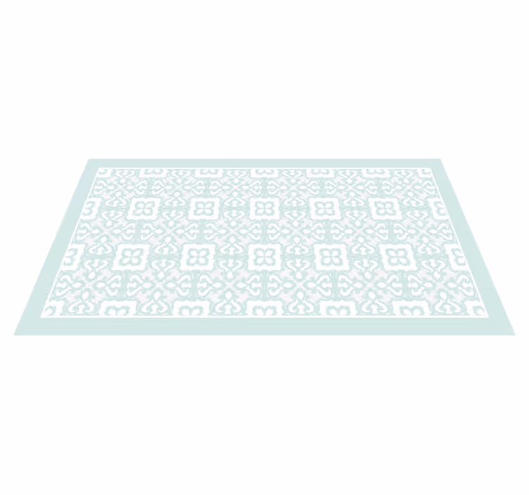Tapete vinílico azulejos turquesa elegante - TenStickers