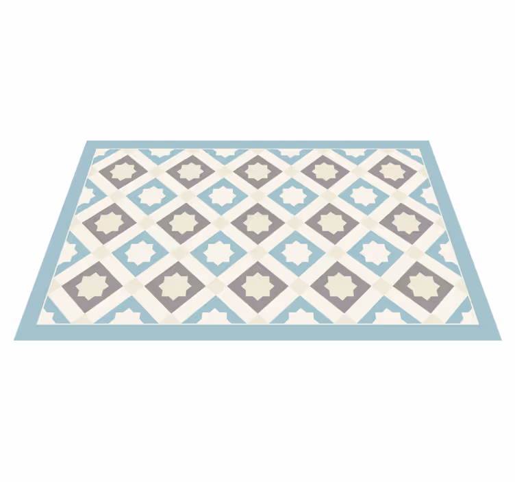 Tapete vinílico azulejos elegante motivo de estrela - TenStickers