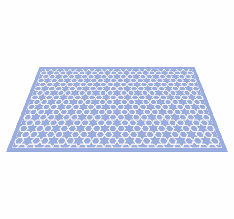 Tapete vinílico geométricas motivo estrelado hexagonal - TenStickers