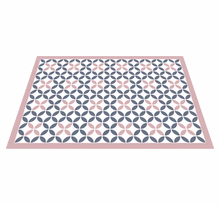 Tapete vinílico mosaico design redondo bege e cinza - TenStickers