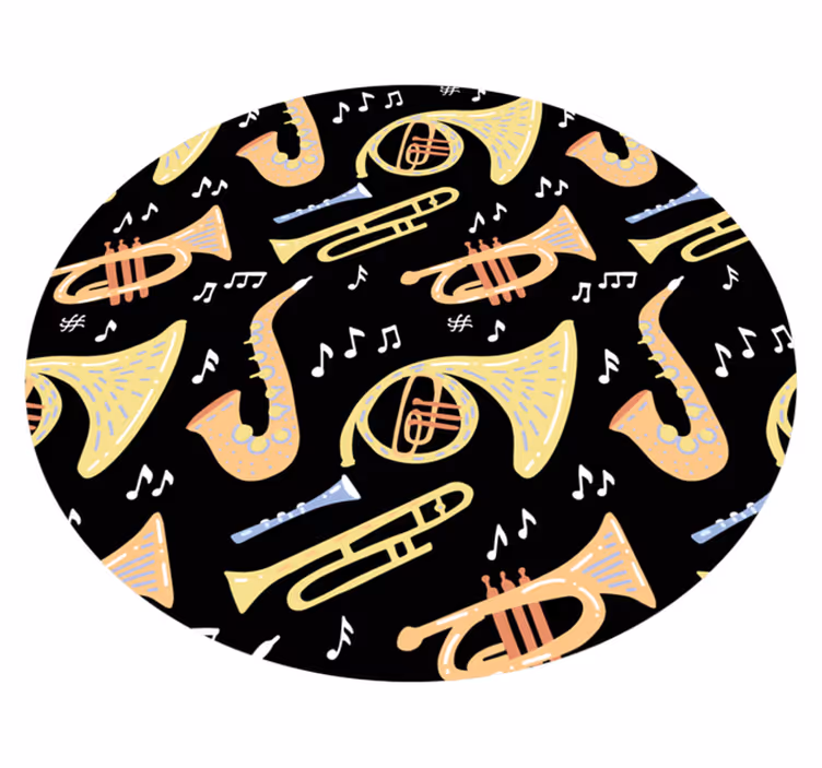 Tapete em vinil infantil ideia de instrumento musical - TenStickers