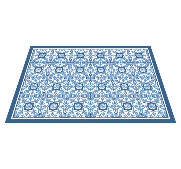 Piso de azulejos tradicionais portugueses vintage - TenStickers