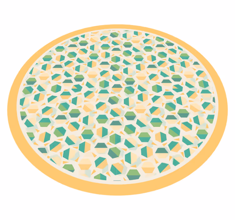 Tapete vinílico geométricas conceito hexagonal - TenStickers
