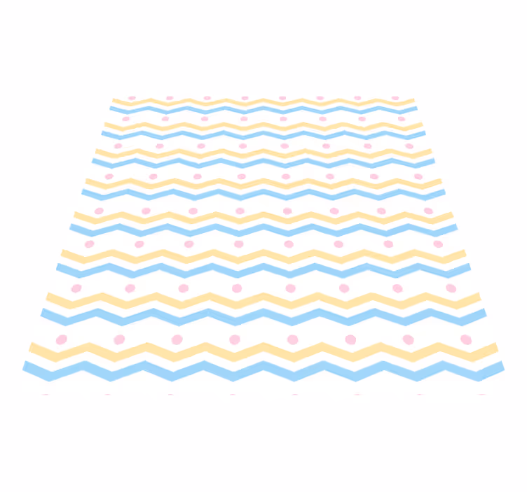 Tapete vinílico infantis padrão colorido chevron - TenStickers