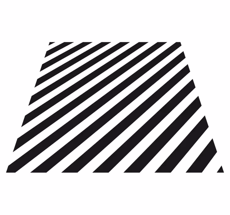 Tapete vinílico às risca diagonal preto e branco - TenStickers