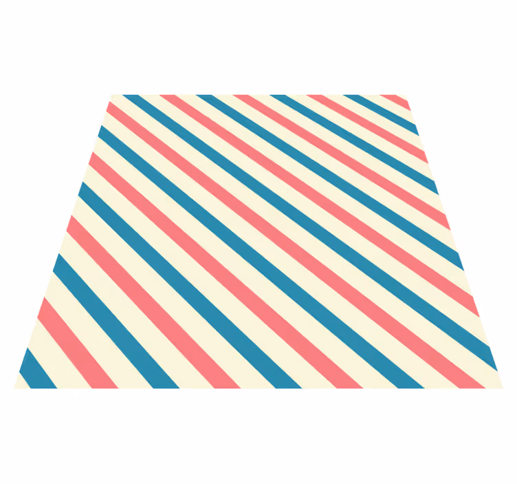 Tapete vinílico às risca em diagonais coloridas - TenStickers