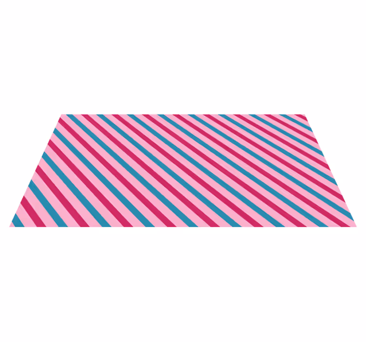 Tapete vinílico às risca em diagonais azul e rosa - TenStickers