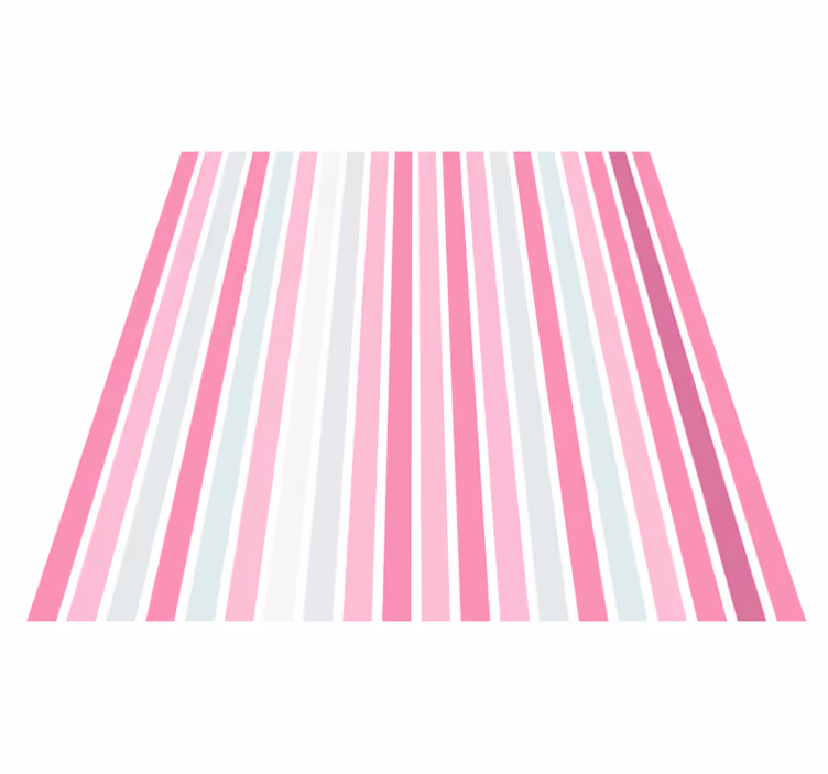 Tapete vinílico às risca padrão vertical rosa - TenStickers