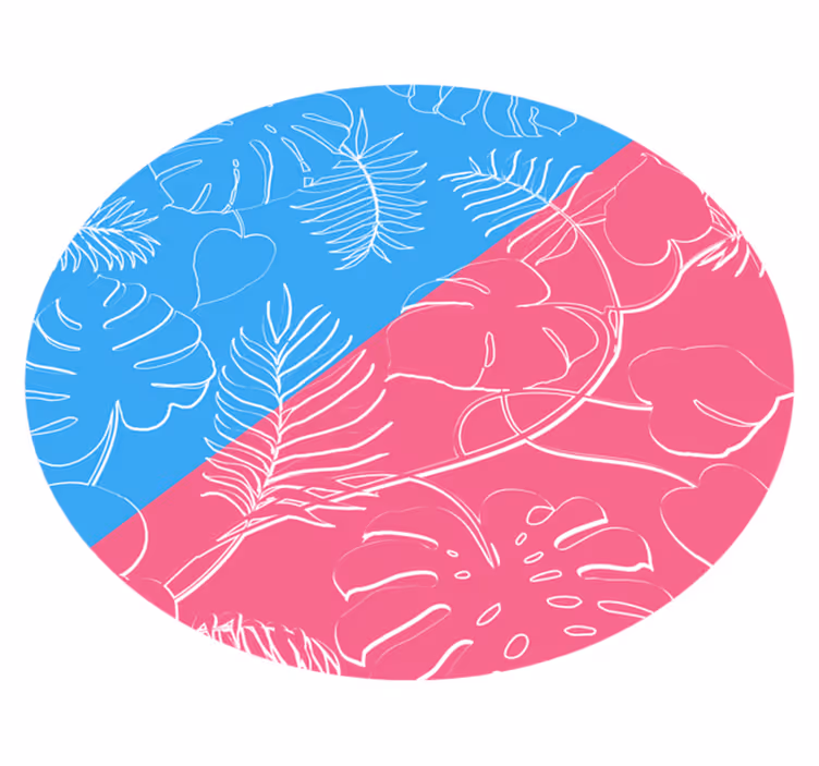 Tapete vinílico natureza tropicais folhosos - TenStickers
