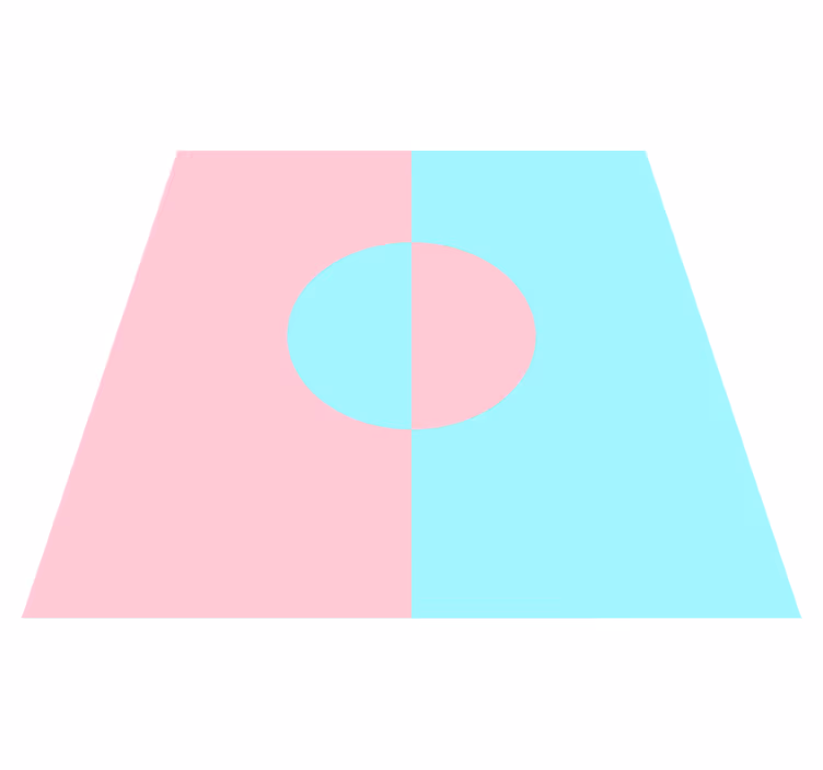 Tapete vinílico minimalista contraste de cores suaves - TenStickers