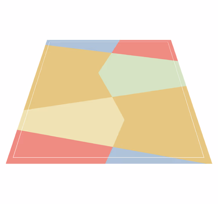 Tapete vinílico geométricas composição geométrica vibrante - TenStickers