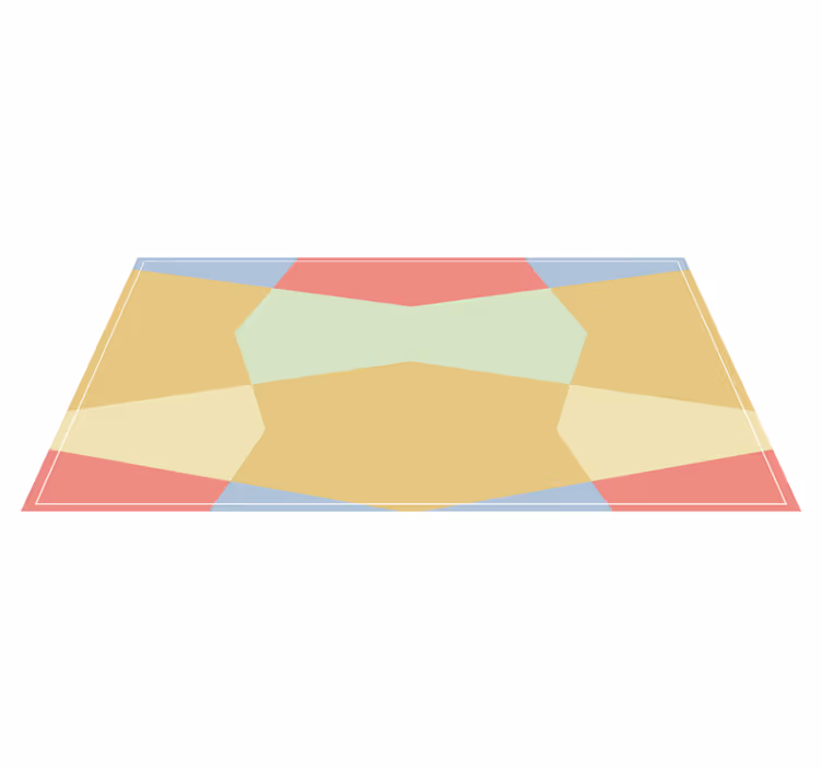 Tapete vinílico geométricas formas poligonais coloridas - TenStickers