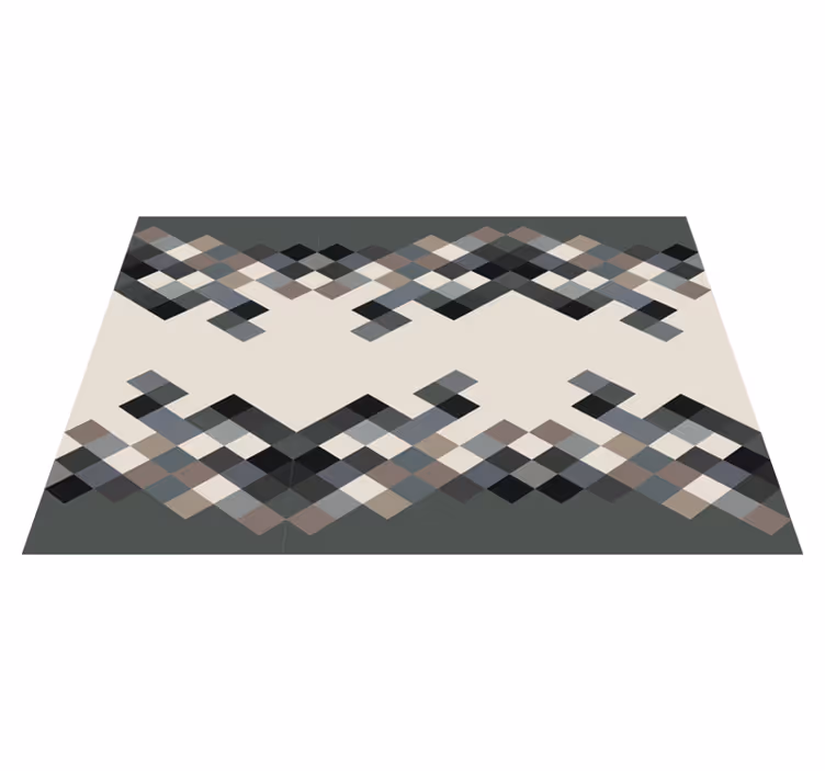 Tapete vinílico mosaico com motivo geométrico contemporâneo - TenStickers