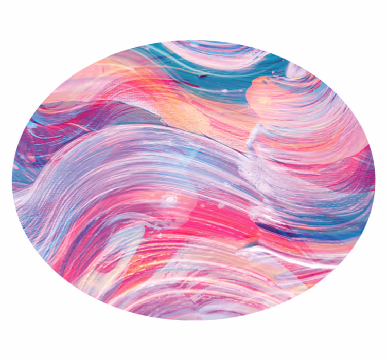 Tapete vinílico outras texturas ondas coloridas e fluidas - TenStickers