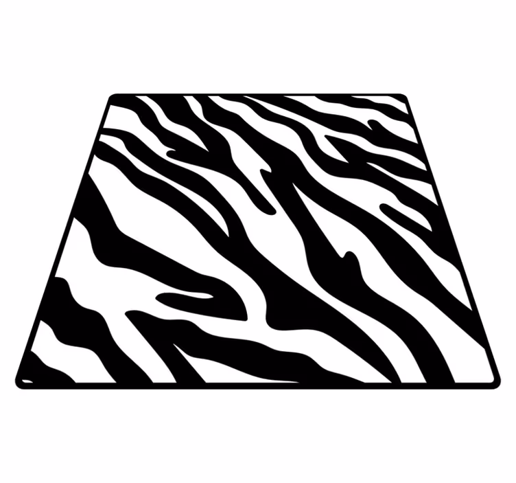 Tapete vinílico estampa de animal estilo zebra - TenStickers