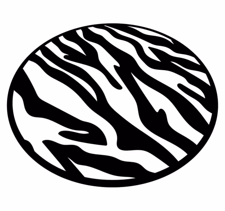 Tapete vinílico estampa de animal padrão zebra - TenStickers